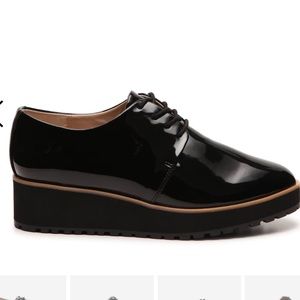 Black Platform Oxfords